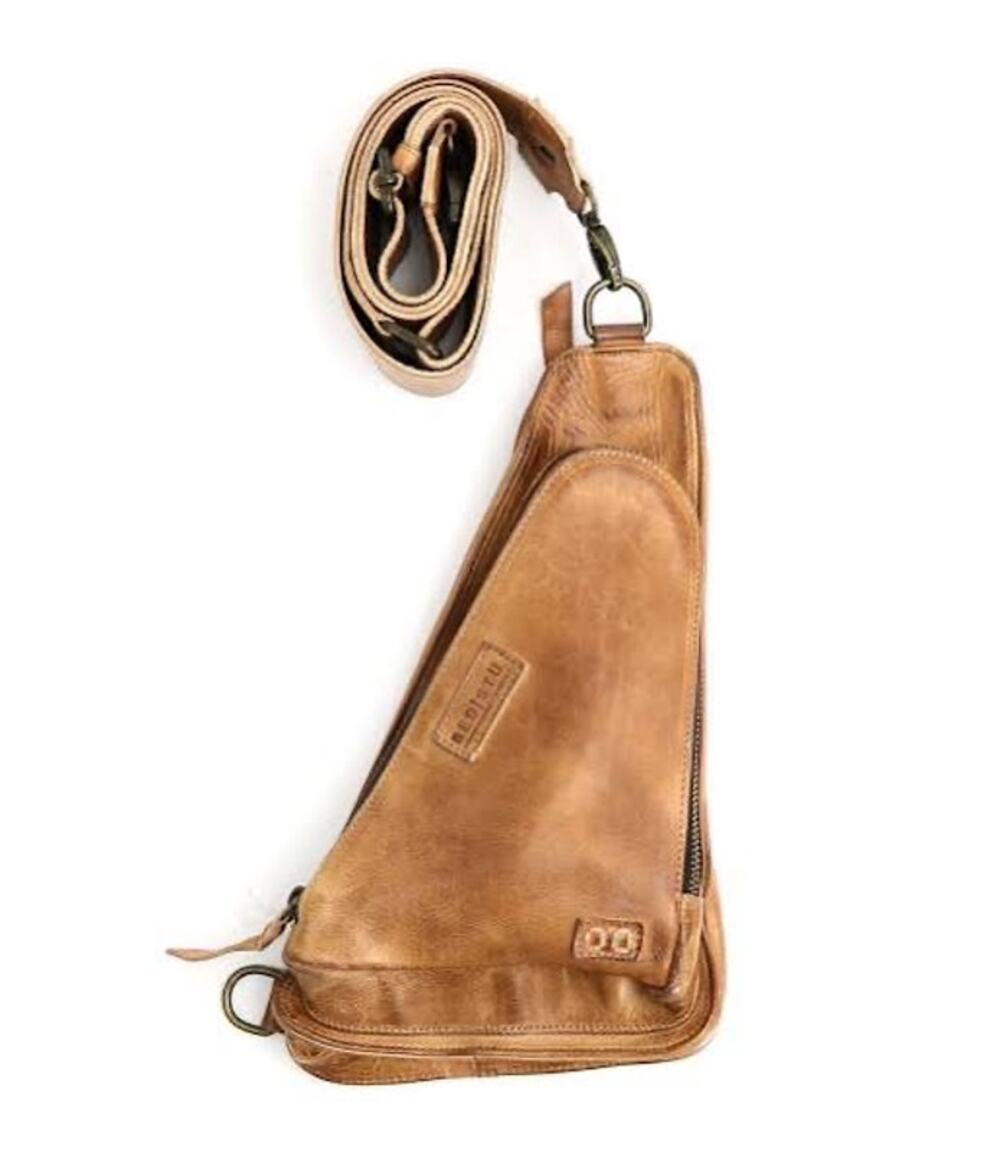 NWT Bed Stu Cobbler Series Adept Unisex Full Grain Leather Crossbody Sling Bag